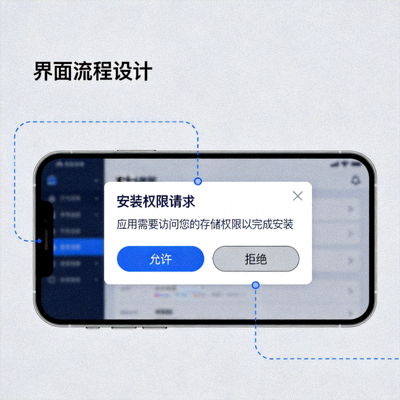 安装步骤二图示：确认安装权限弹窗