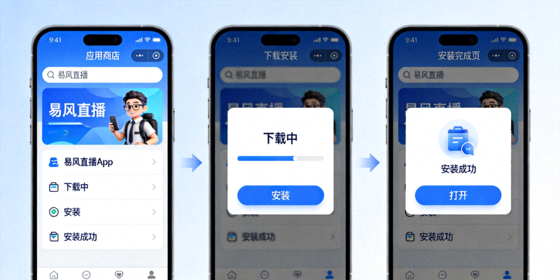 易风直播正版安装与使用指南主图 - 用户在手机和平板上观看体育直播